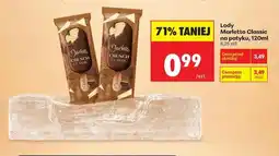 Biedronka Lody Marletto Classic na patyku, 120ml oferta