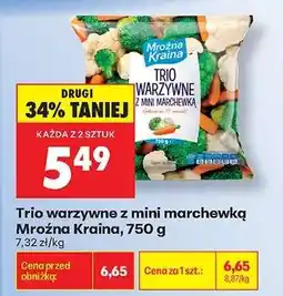Biedronka Trio warzywne z mini marchewką Mroźna Kraina 750 g oferta