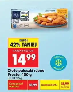 Biedronka Złote paluszki rybne Frosta 450 g oferta