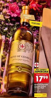 Biedronka Wine of Georgia Alazani Valley White / Red 750 ml oferta