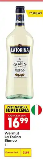 Biedronka Wermut La Torina Bianco oferta