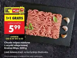 Biedronka Chude mięso mielone z szynki wieprzowej Kraina Mies , 500 g oferta