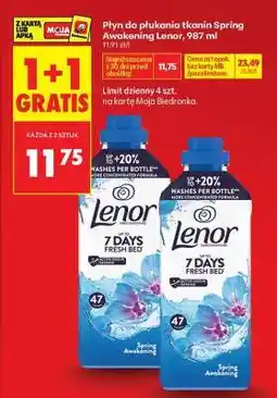 Biedronka Płyn do płukania tkanin Spring Awakening Lenor, 987 ml oferta