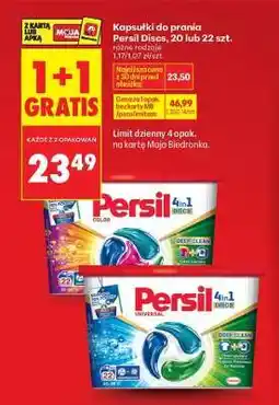 Biedronka Persil Discs, 20 lub 22 szt oferta
