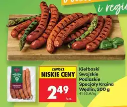 Biedronka Kiełbaski swojskie Podlaskie Specjały Kraina Wędlin, 300 g oferta
