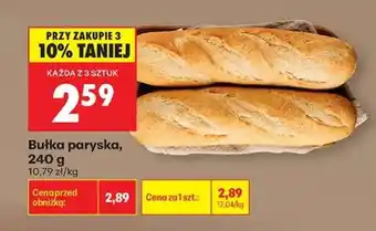 Biedronka Bułka paryska 240 g oferta