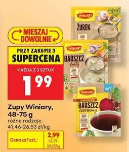 Biedronka Zupy Winiary, 48-75 g oferta