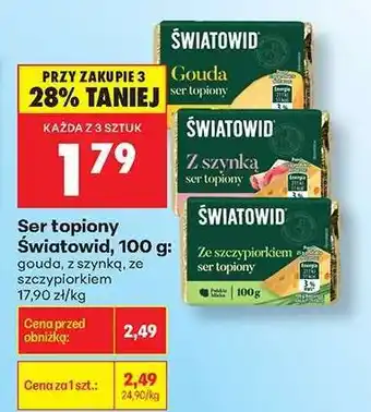 Biedronka Ser topiony Światowid, 100 g oferta