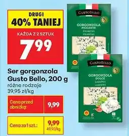 Biedronka Ser gorgonzola Gusto Bello, 200 g oferta