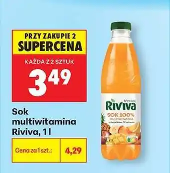 Biedronka Sok multiwitamina Riviva, 1l oferta