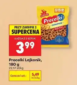 Biedronka Precelki Lajkonik, 180 g oferta