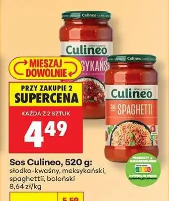 Biedronka Sos Culineo, 520 g oferta