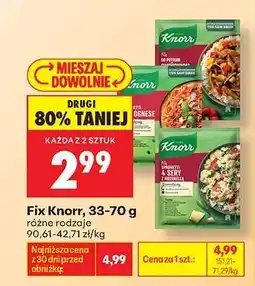 Biedronka Fix Knorr, 33-70 g oferta