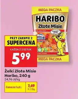 Biedronka Żelki Złote Misie Haribo 240 g oferta