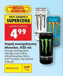 Biedronka Napój energetyczny Monster 500 ml oferta