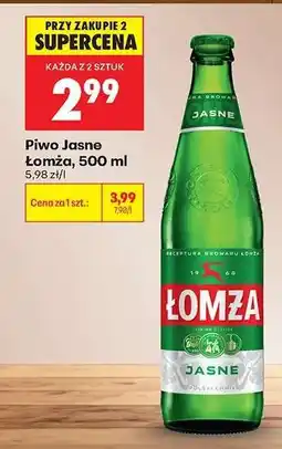 Biedronka Piwo Jasne Lomža 500 ml oferta