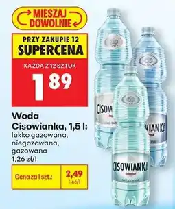Biedronka WODA CISOWIANKA 1,5 L oferta