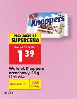 Biedronka Wafelek Knoppers orzechowy, 25 g oferta