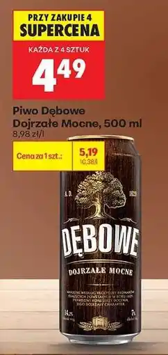 Biedronka Piwo Dębowe Dojrzałe Mocne, 500 ml oferta
