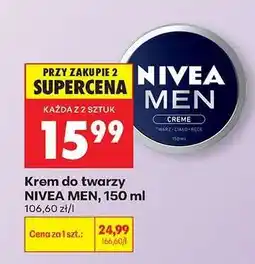 Biedronka Krem do twarzy NIVEA MEN, 150 ml oferta