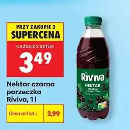 Biedronka Nektar czarna porzeczka Riviva, 1l oferta