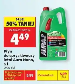 Biedronka Płyn do spryskiwaczy letni Aura Nano, 5 l oferta