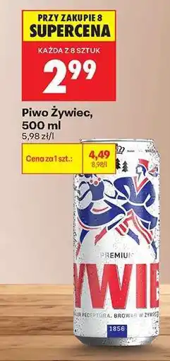 Biedronka piwo Żywiec 500 ml oferta