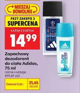 Biedronka Zapachowy dezodorant do ciała Adidas, 75 ml oferta