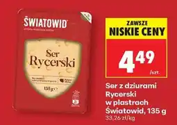 Biedronka Ser z dziurami Rycerski w plastrach Światowid , 135 g oferta
