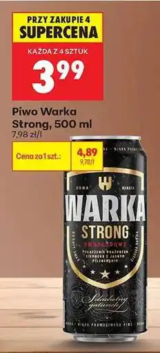 Biedronka Piwo Warka Strong, 500 ml oferta
