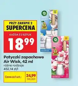 Biedronka Patyczki zapachowe Air Wick, 42 ml oferta