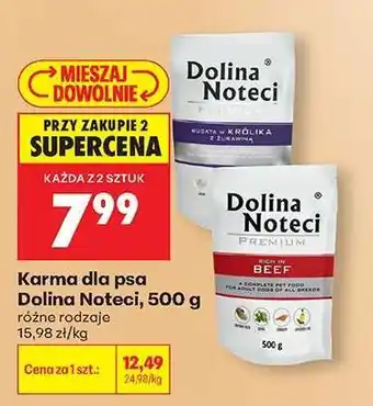 Biedronka Karma dla psa Dolina Noteci, 500 g oferta