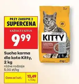 Biedronka Sucha karma dla kota Kitty, 2 kg oferta