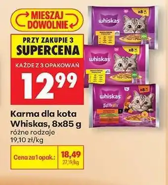 Biedronka Karma dla kota Whiskas, 8x85 g oferta