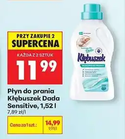 Biedronka Płyn do prania Kłębuszek Dada Sensitive, 1,52 l oferta