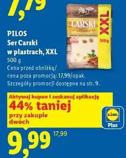 Lidl PILOS Ser Carski w plastrach, XXL oferta