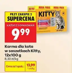 Biedronka Karma dla kota w saszetkach Kitty 12x100 g oferta
