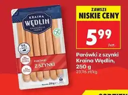 Biedronka Parówki z szynki Kraina Wędlin , 250 g oferta