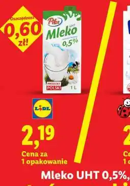 Lidl PILOS Mleko UHT 0,5% oferta