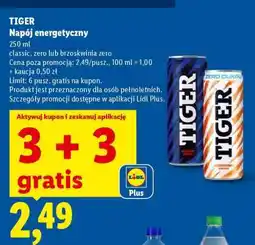 Lidl TIGER Napój energetyczny oferta