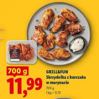 Lidl GRILL&FUN Skrzydełka z kurczaka w marynacie oferta