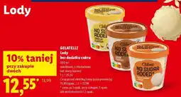 Lidl Gelatelli Lody bez dodatku cukru oferta