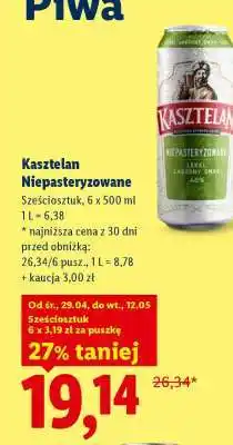 Lidl Kasztelan Niepasteryzowane oferta