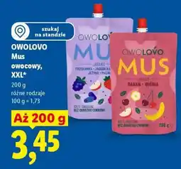 Lidl OWOLOVO Mus owocowy XXL oferta