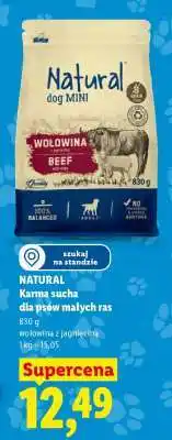 Lidl NATURAL Karma sucha dla psów małych ras oferta