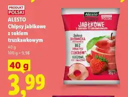 Lidl Alesto Chipsy jabłkowe z sokiem truskawkowym oferta
