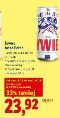 Lidl Żywiec Jasne Pełne oferta