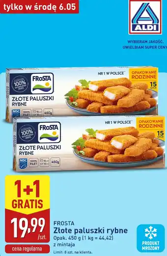 ALDI Złote paluszki rybne oferta