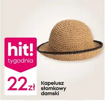 Kapelusz słomkowy damski
