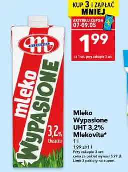 Lewiatan Mleko UHT Wypasione 3,2% Mlekovita oferta